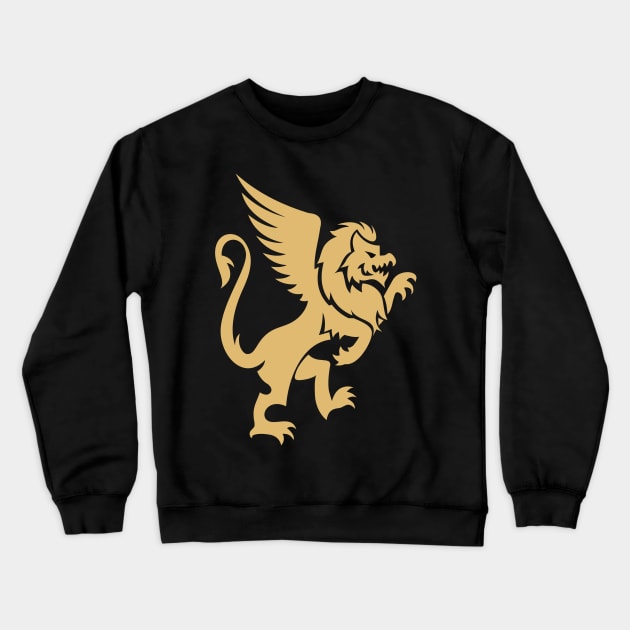 Golden Griffin Crewneck Sweatshirt by Whatastory